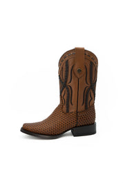 Tejido Pull Up Rodeo Cowboy Boots