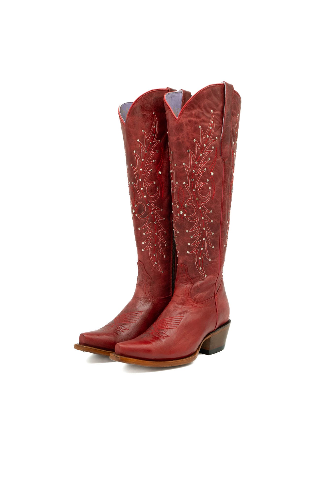 red square toe cowgirl boots