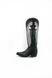 Amanda Fringe Tall Snip Toe Cowgirl Boot