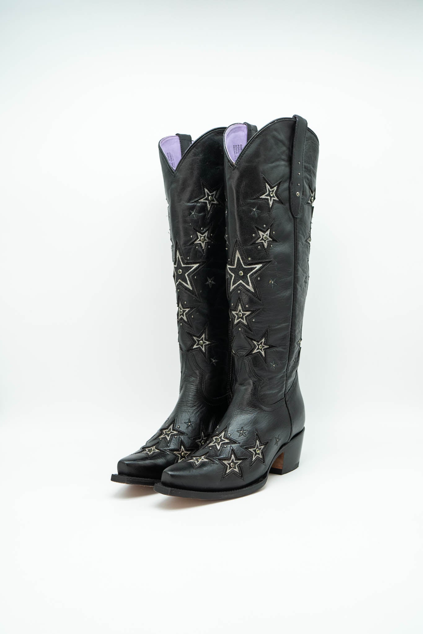 Tiany Glaseado Star Tall Snip Toe Cowgirl Boot