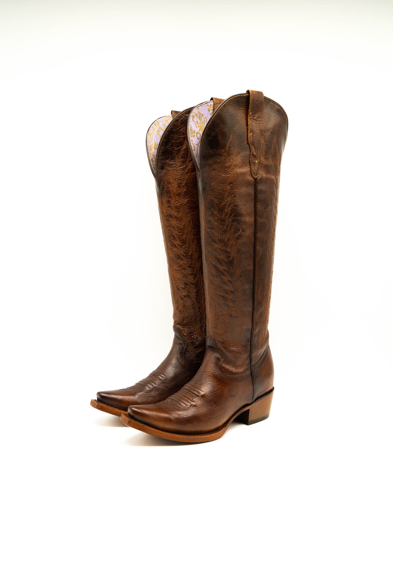 Daphne Miel Tall Snip Toe Cowgirl Boot