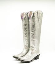 Cosmic Tall Metallic Point Toe Cowgirl Boot