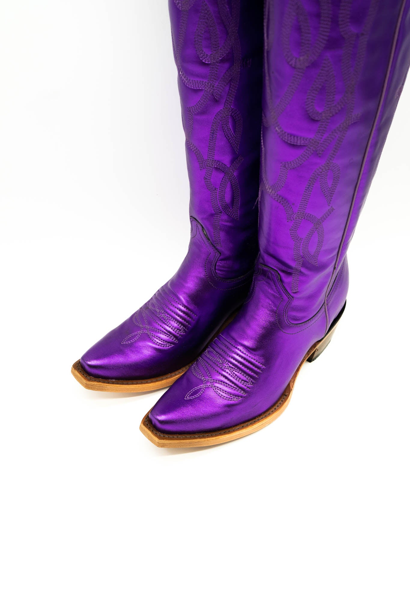 Womens purple clearance cowgirl boots