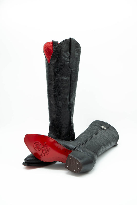 The Ruby Ebano Red Sole Square Toe Boot