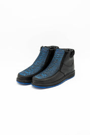 Exotic Python Blue Bottom Botines Artesanales