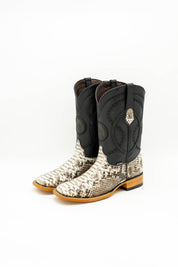 Exotic Python Square Toe Cowboy Boot