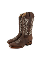 Verano Capuchino Square Toe Cowgirl Boot