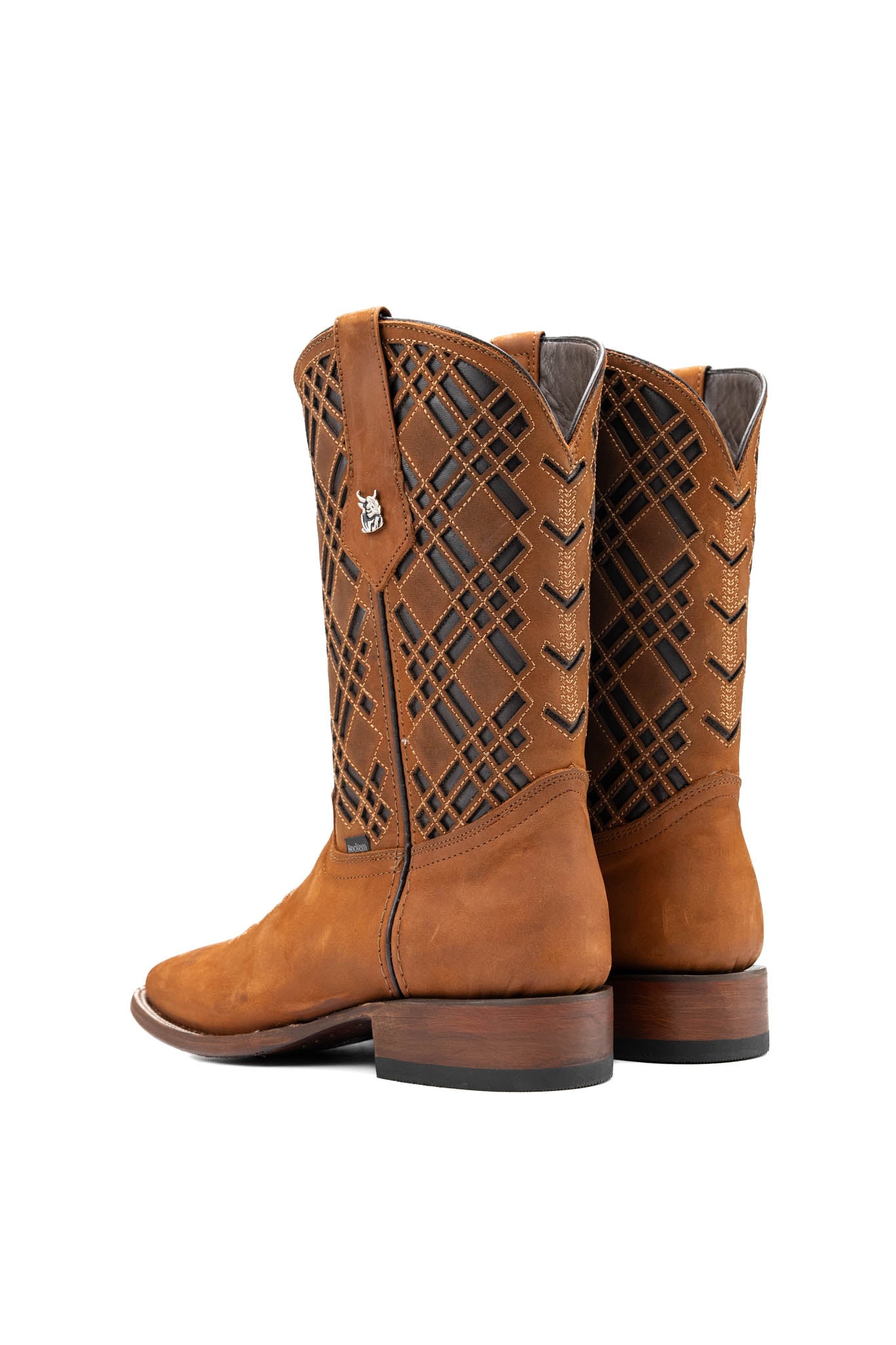 Bradley Nobuck Square Toe Cowboy Boot