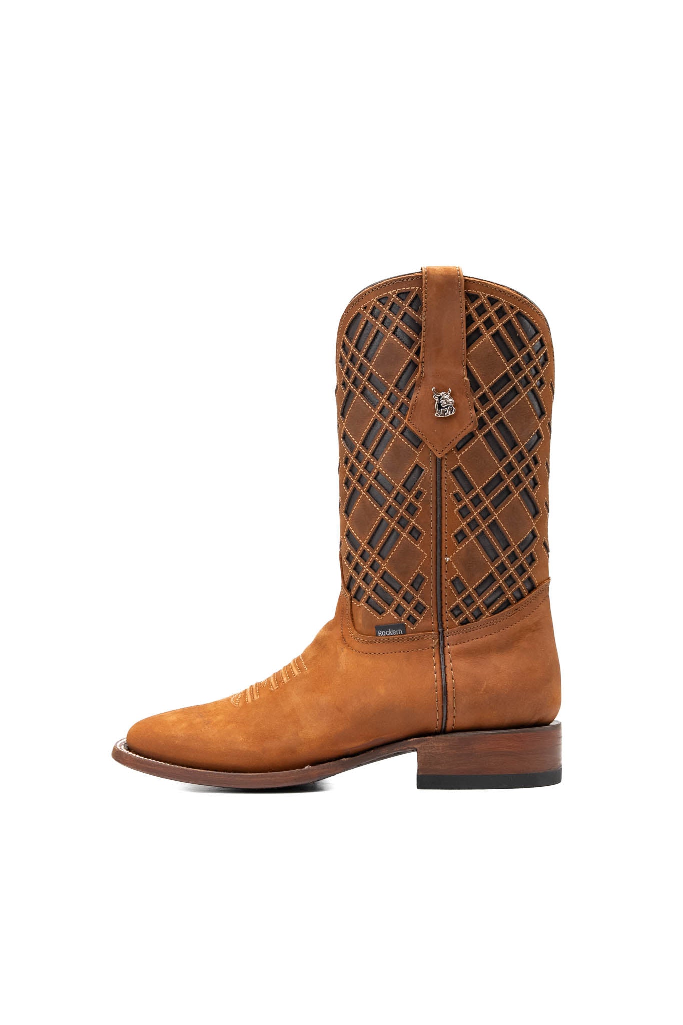 Bradley Nobuck Square Toe Cowboy Boot