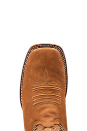 Bradley Nobuck Square Toe Cowboy Boot