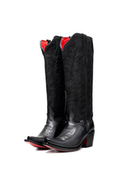 Camila Tall Red Bottom Snip Toe Cowgirl Boot