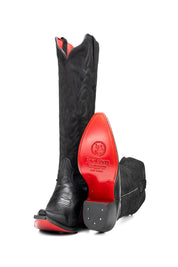 Camila Tall Red Bottom Snip Toe Cowgirl Boot