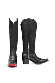 Camila Tall Red Bottom Snip Toe Cowgirl Boot