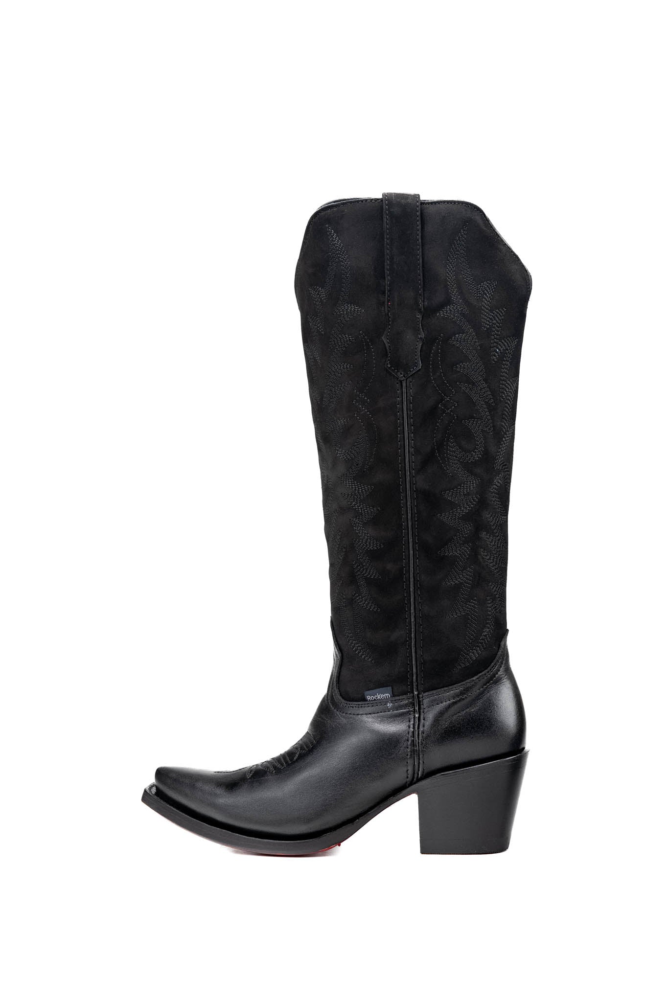 Camila Tall Red Bottom Snip Toe Cowgirl Boot