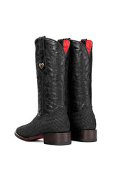 Brooklynn Woven Red Bottom Square Toe Cowgirl Boot