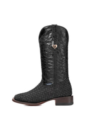 Brooklynn Woven Red Bottom Square Toe Cowgirl Boot
