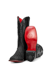 Brooklynn Woven Red Bottom Square Toe Cowgirl Boot