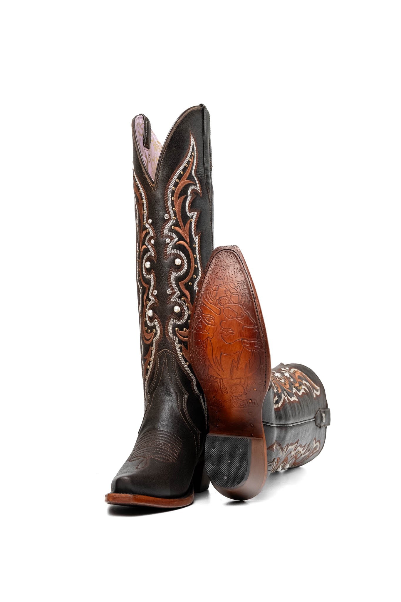 Yuli Tall Snip Toe Cowgirl Boot
