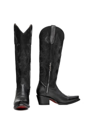 Lorraine Tall Red Bottom Snip Toe Cowgirl Boot