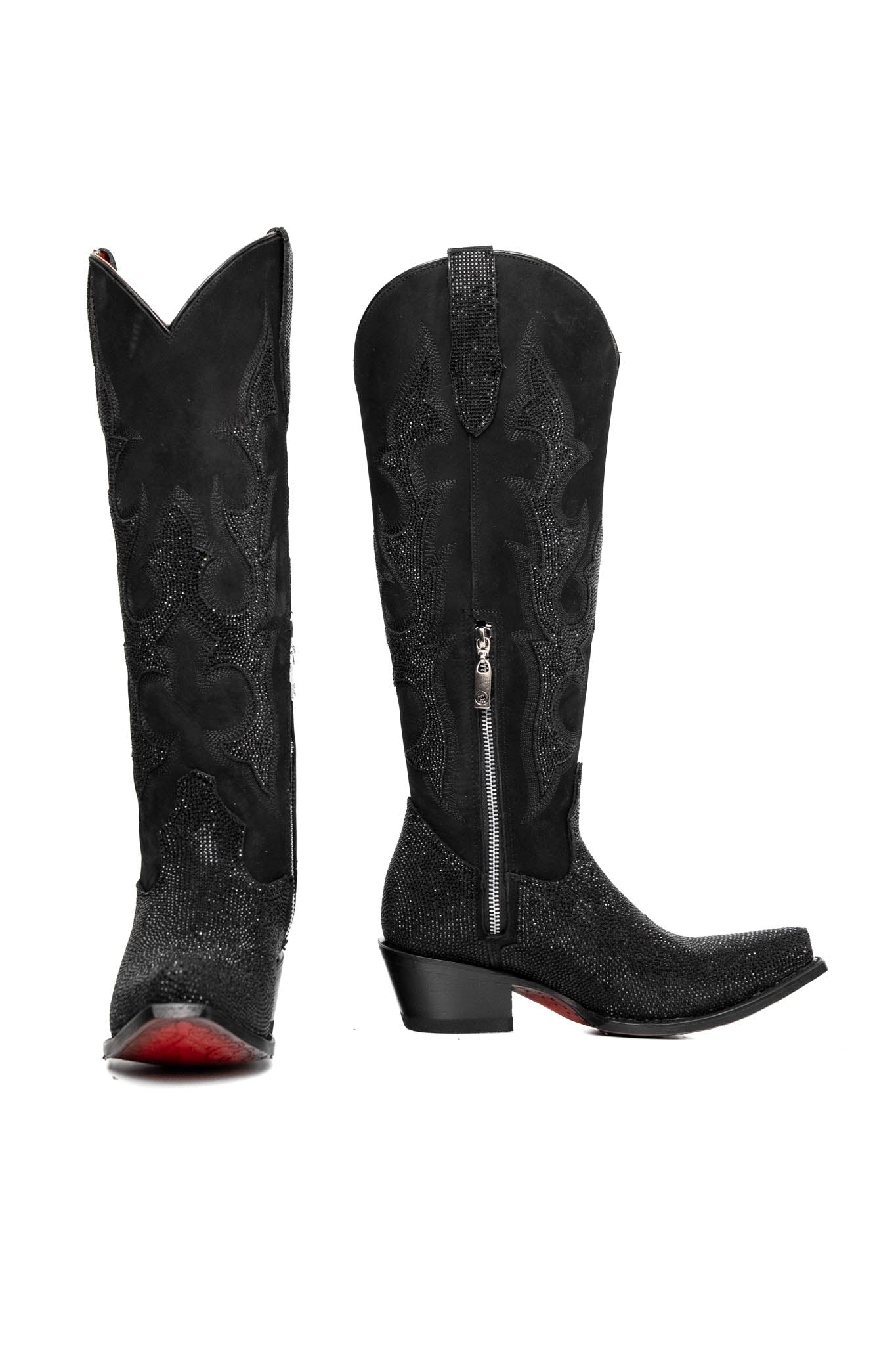 Carter Starlight Tall Red Bottom Snip Toe Cowgirl Boot