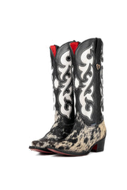 Emely Midi Cowhide Red Bottom Snip Toe Cowgirl Boot Size 6 Box OW55