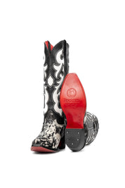Emely Midi Cowhide Red Bottom Snip Toe Cowgirl Boot Size 7 Box OW59