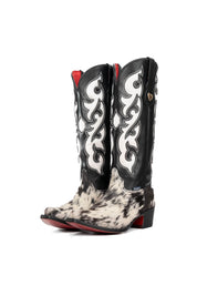 Emely Midi Cowhide Red Bottom Snip Toe Cowgirl Boot Size 9 Box OW67