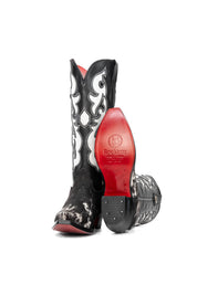 Emely Midi Cowhide Red Bottom Snip Toe Cowgirl Boot Size 10 Box OW69