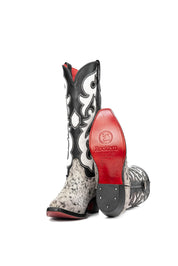 Emely Midi Cowhide Red Bottom Snip Toe Cowgirl Boot Size 5.5 Box OW52