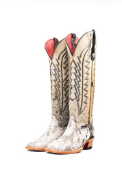 Charlotte Tall Red Bottom Cowhide Square Toe Cowgirl Boot Size 7 Box PW6