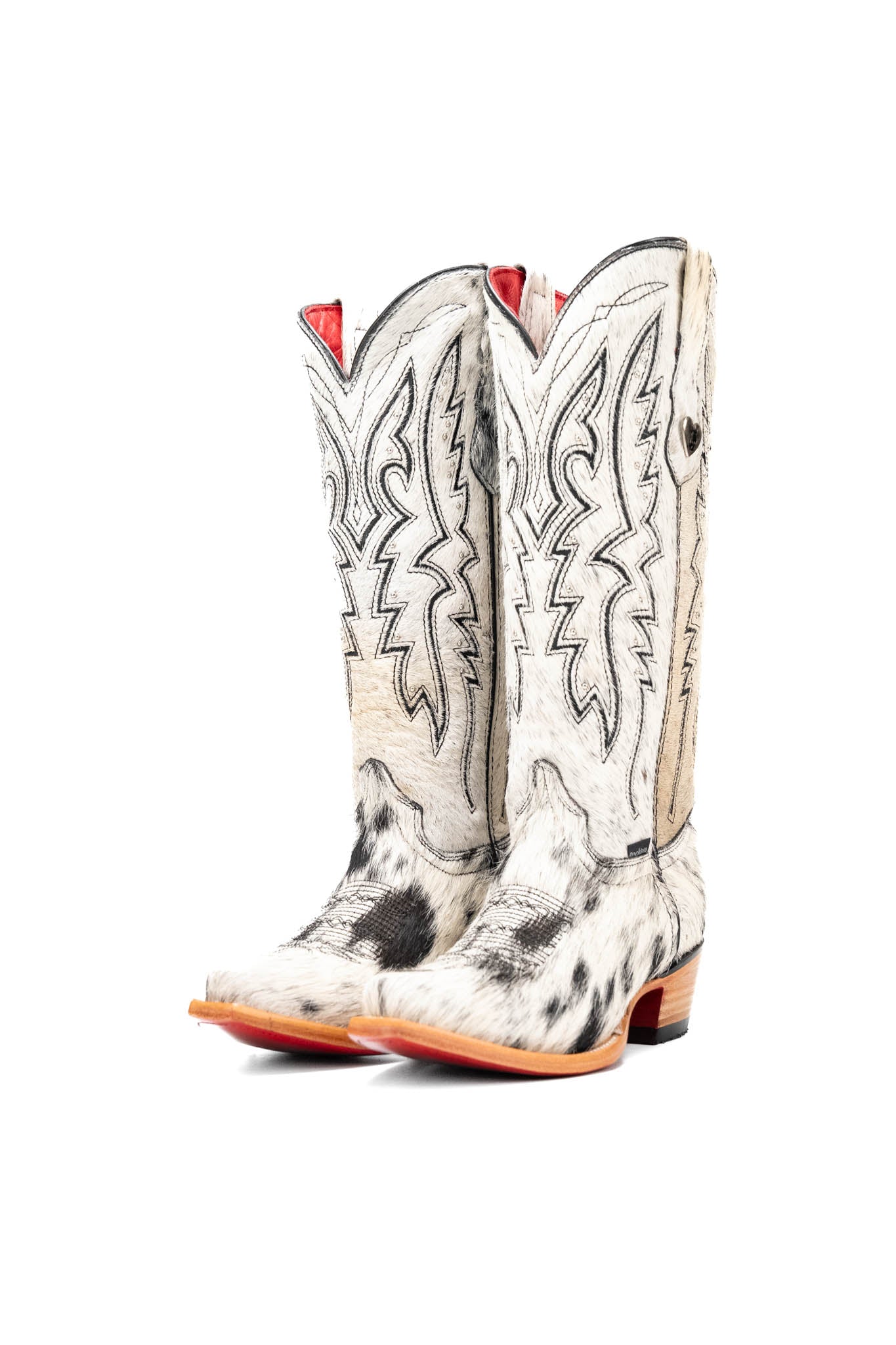 Alexa Cowhide Red Bottom Snip Toe Cowgirl Boot Size 6 Box RW43