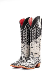 Women's Tall Red Bottom Cowhide Snip Toe Cowgirl Boot Size 6.5 Box PW37