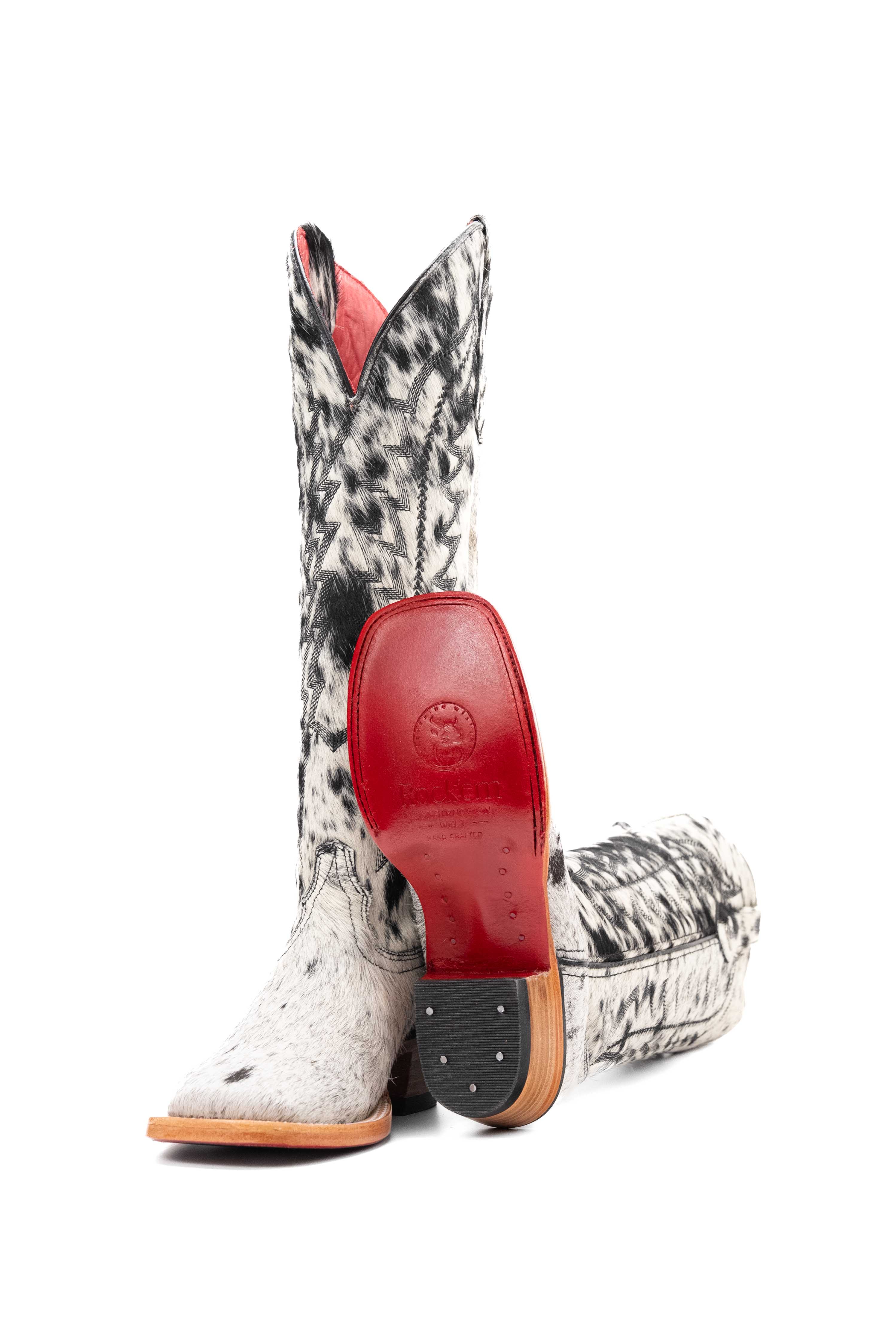 Women's Tall Red Bottom Square Toe Cowgirl Boot Size 6 Box PW1