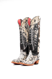 Women's Tall Red Bottom Cowhide Snip Toe Cowgirl Boot Size 7 Box PW40