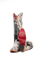 Women's Tall Red Bottom Cowhide Snip Toe Cowgirl Boot Size 7 Box PW40