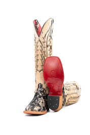 Women's Tall Red Bottom Square Toe Cowgirl Boot Size 7 Box PW11