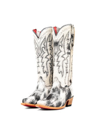 Alexa Cowhide Red Bottom Snip Toe Cowgirl Boot Size 5 Box RW39