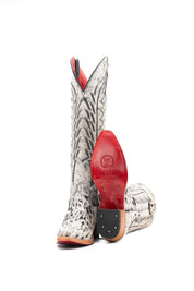 Women's Tall Red Bottom Cowhide Snip Toe Cowgirl Boot Size 7.5 Box PW44