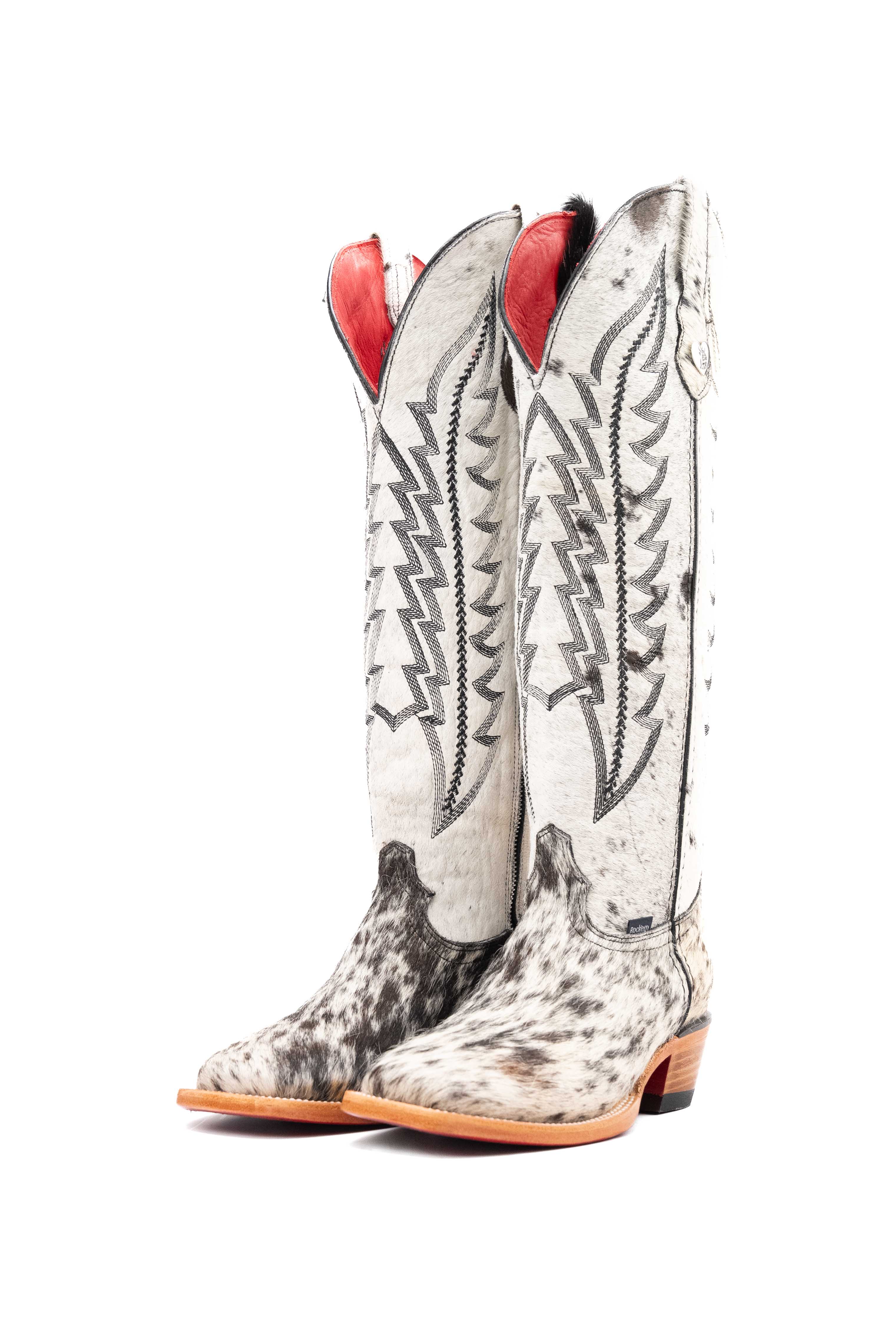 Women's Tall Red Bottom Square Toe Cowgirl Boot Size 8 Box PW17