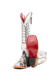 Women's Tall Red Bottom Square Toe Cowgirl Boot Size 8 Box PW17