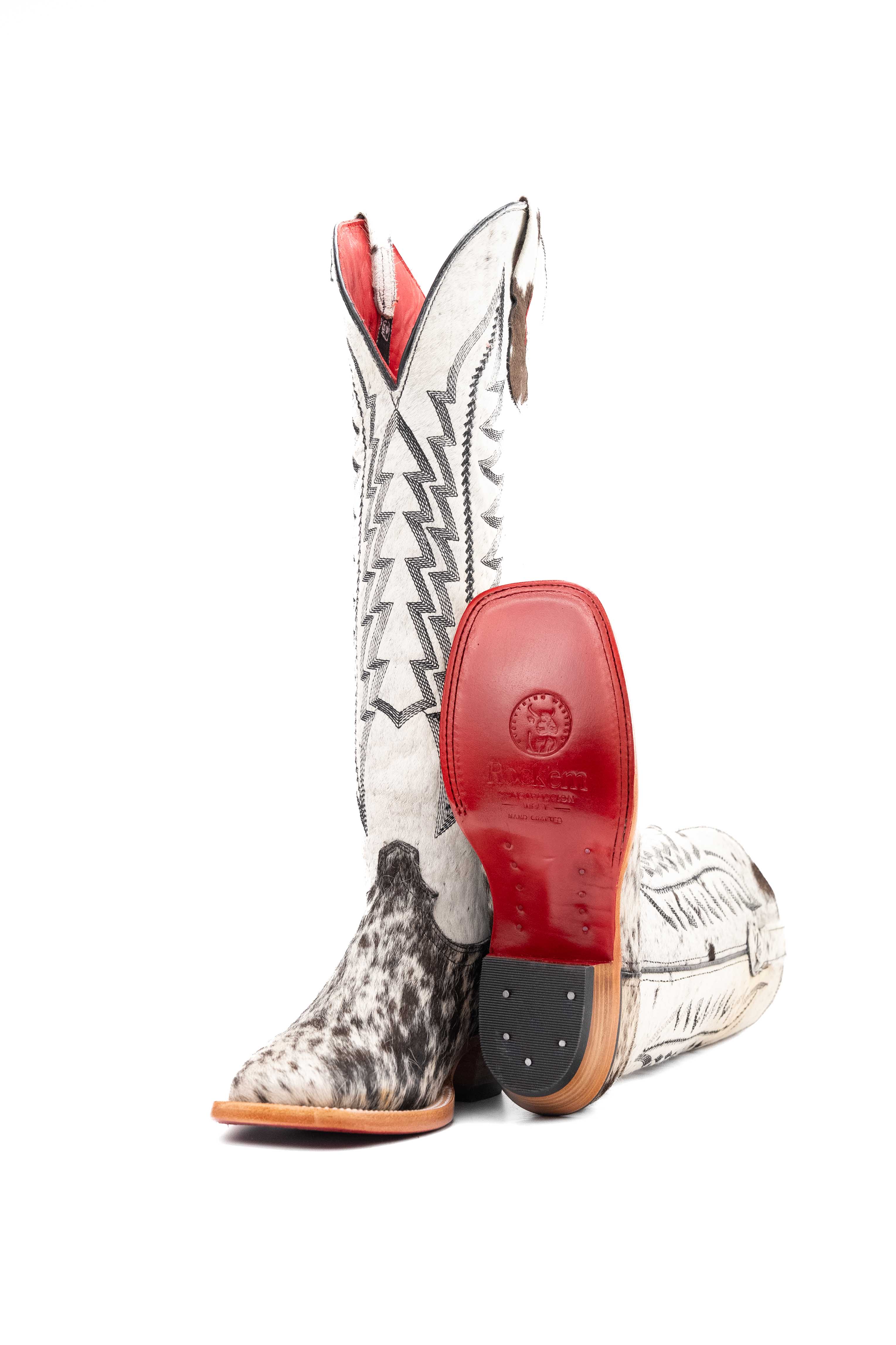 Women's Tall Red Bottom Square Toe Cowgirl Boot Size 8 Box PW17