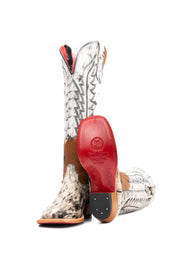 Women's Tall Red Bottom Square Toe Cowgirl Boot Size 8 Box PW18