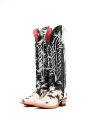 Women's Tall Red Bottom Cowhide Snip Toe Cowgirl Boot Size 8.5 Box PW48