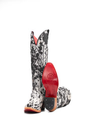 Women's Tall Red Bottom Cowhide Snip Toe Cowgirl Boot Size 6 Box PW32