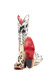 Women's Tall Red Bottom Cowhide Snip Toe Cowgirl Boot Size 8.5 Box PW52