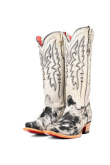 Alexa Cowhide Red Bottom Snip Toe Cowgirl Boot Size 9 Box RW60