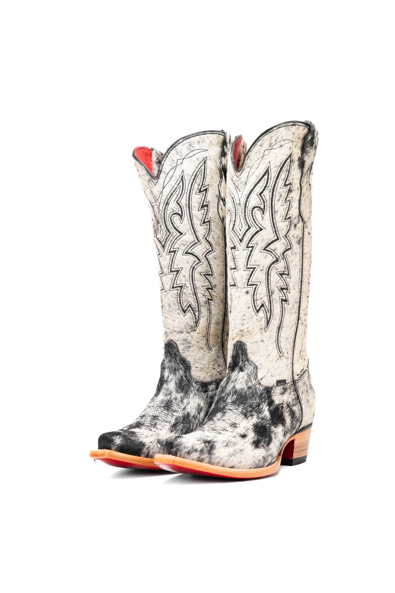 Alexa Cowhide Red Bottom Snip Toe Cowgirl Boot Size 9.5 Box RW62