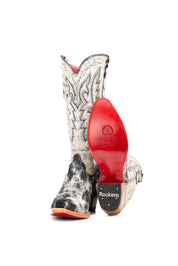 Alexa Cowhide Red Bottom Snip Toe Cowgirl Boot Size 9.5 Box RW62