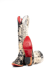 Women's Tall Red Bottom Cowhide Snip Toe Cowgirl Boot Size 9 Box PW55