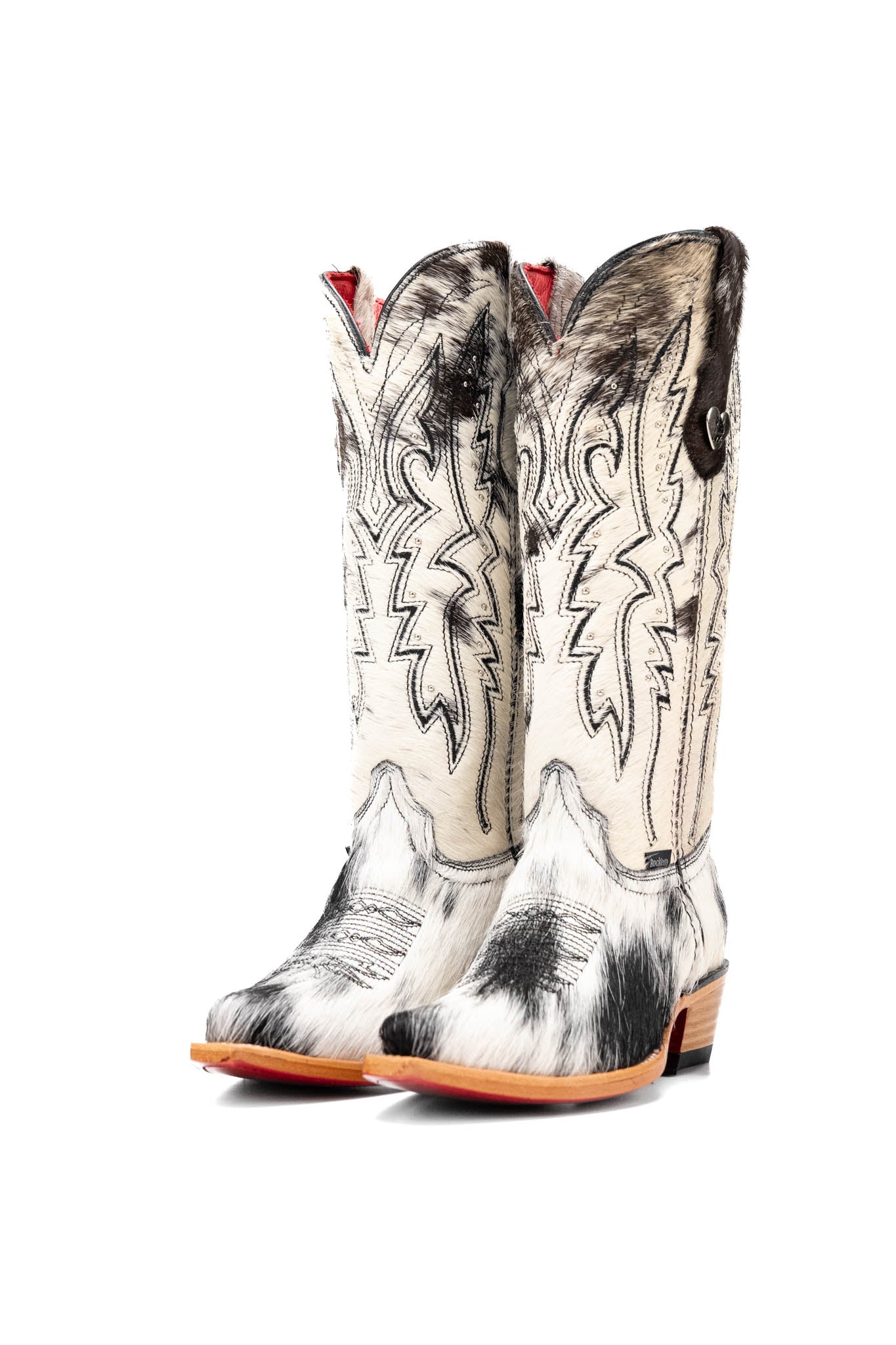 Alexa Cowhide Red Bottom Snip Toe Cowgirl Boot Size 5 Box RW40